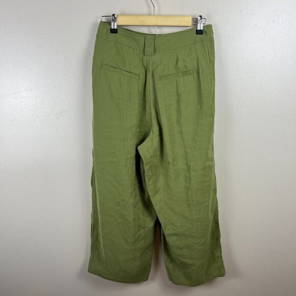 Anthropologie Olive Wide Leg Pants - Picture 9 of 11